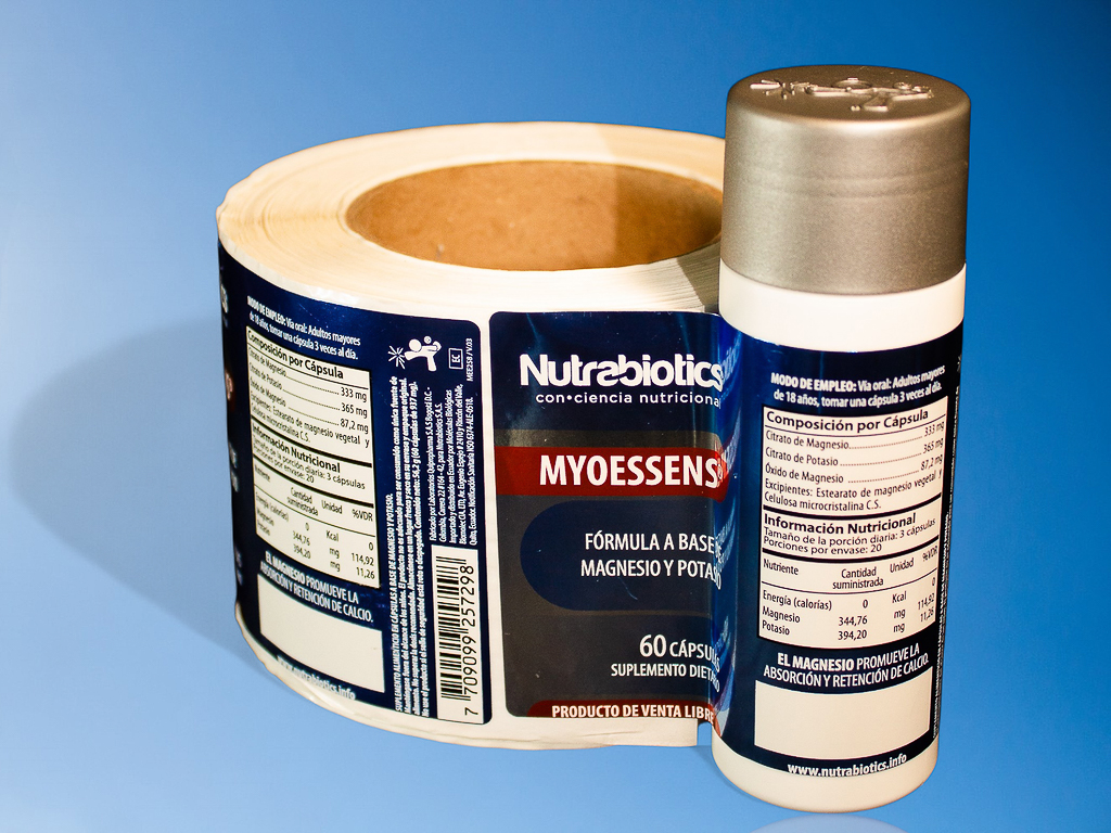 Diseño de etiquetas para medicamentos farmacéuticos